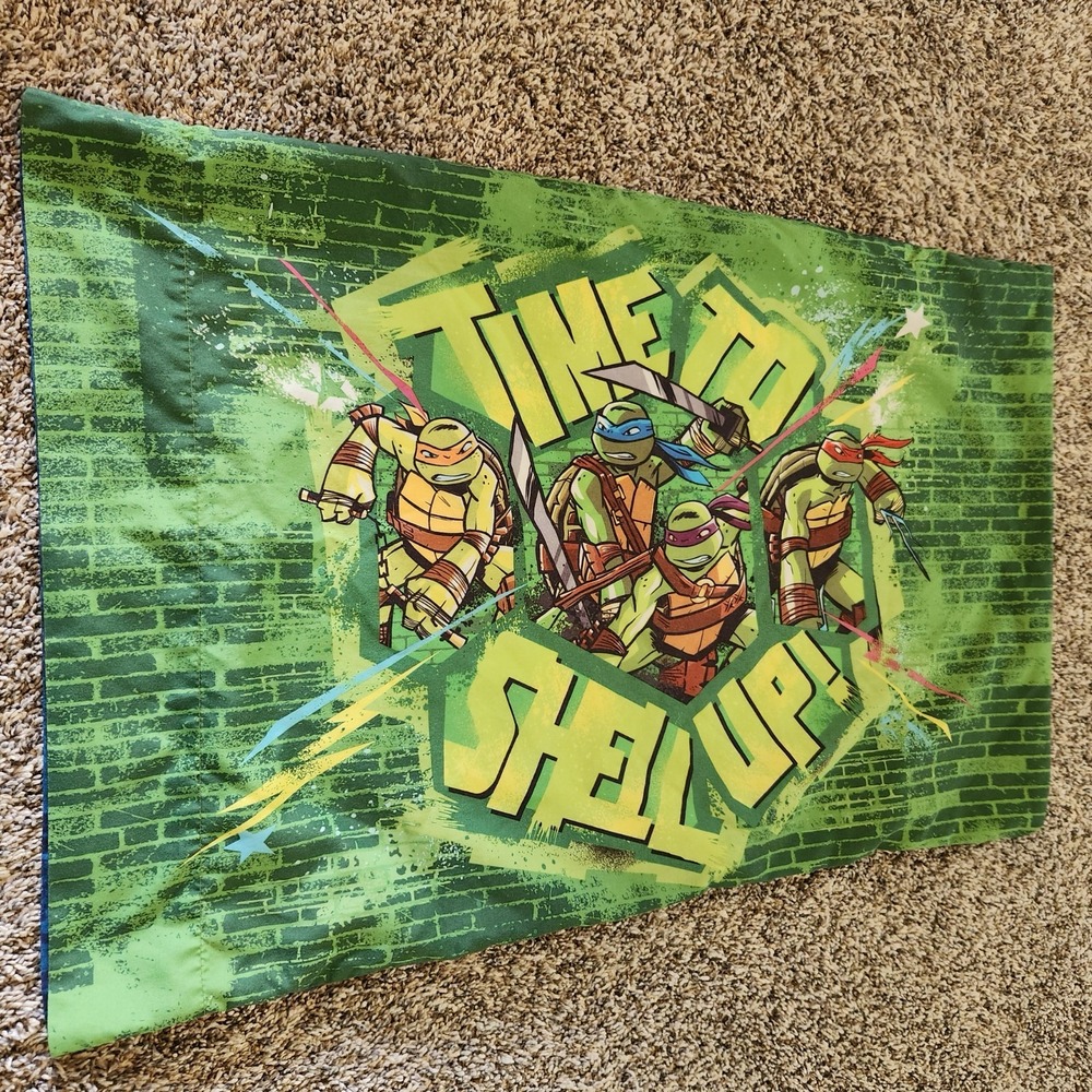 Teenage Mutant Ninja Turtles TMNT Pillowcase Time To Shell‎ Up Standard Size